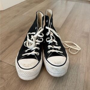 Converse Black and White High-Top Sneakers